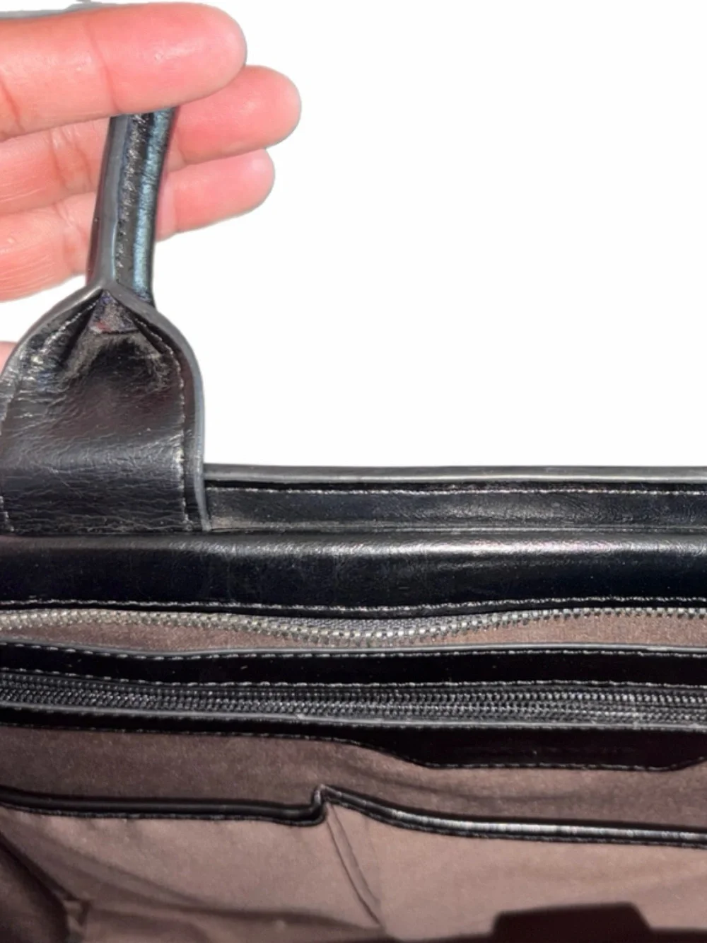 Bostanten Carol Women's Black Leather Briefcase — Capable